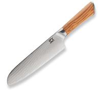 Couteau SOK Santoku 175 mm Olive Sunshine Damascus