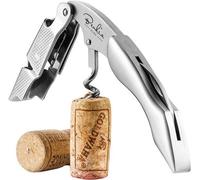 Couteau sommelier en acier inoxydable - tire-bouchon avec couteau à film - 1 pièce - Argent