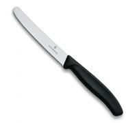 Couteau Table/Tomate Victorinox Lame Crantee 11cm Bout Rond