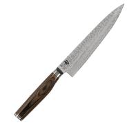 Couteau universel, 16,5 cm, acier damas, dureté 61 HRC, couleur argent