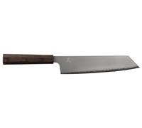 Couteau Yaxell Kiritsuke Hana 20 cm - Acier inoxydable 3 couches - Manche en bois Pakka brun foncé
