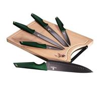 Couteaux - Berlinger Haus - Emerald Line Bh2706 - 6 Pièces - Acier Inoxydable - Bois