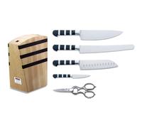 Couteaux de cuisine 1905 avec bloc magnétique, set de 5, acier inoxydable, F.DICK