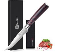 Couteaux de cuisine, couteau polyvalent de 13 cm, couteau de chef pour fruits, légumes, viande, lame tranchante, manche en bois
