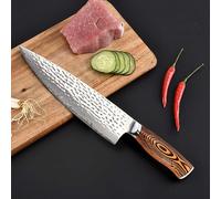 Couteaux de cuisine pour chef, série Hammerschlag, acier inoxydable carbone V10, lame en acier carbone, 67 couches