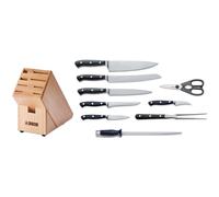 Couteaux de cuisine PREMIER PLUS avec bloc, set de 9, acier inoxydable, F.DICK