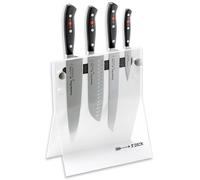 Couteaux de cuisine PREMIER PLUS avec support, set de 4, blanc, acier inoxydable, F.DICK