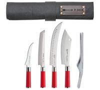 Couteaux de cuisine RED SPIRIT avec étui, set de 5, acier inoxydable, F.DICK