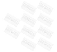 Couvercle 10 Pièces en Verre pour Alarme Incendie Manuelle | Plaques Rectangulaires 3x1,5 Pouces, Remplacement Précis, Visibilité Claire, pour Écoles et Lieux Publics