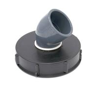 Couvercle 15cm avec coude PVC 45° pour cuve IBC 1000 litres - 2'' x 63mm-2'' x 63mm