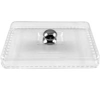 Couvercle à gâteau rectangulaire transparent pour pâtisserie et buffet | Coffret transparent pour protéger et mettre en valeur vos créations pâtissières, idéal pour buffet et réception