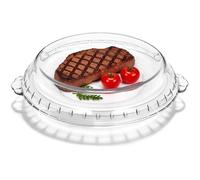 Couvercle À Micro Ondes En Verre Anti Écboussures Couvre Pt Pour Cuisson Et Conservation Des Aliments CLOCHE MICRO-ONDE