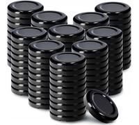 Couvercle à vis KADAX fi43 mm, en métal, pour bocaux, 100 pièces, noir