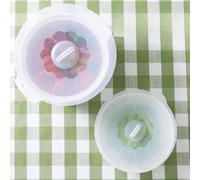 Couvercle alimentaire réutilisable en silicone extensible pour bols et casseroles, bouchon de rangement transparent anti-poussière pour garder les aliments frais, blanc, 20 x 20 cm