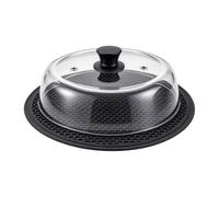 Couvercle anti-projections micro-ondes pour aliments Couvercle vapeur | Cloche à assiette micro-ondes pour four vapeur cuisine camping pique-nique