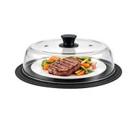 Couvercle anti-projections micro-ondes pour aliments Couvercle vapeur | Cloche à assiette micro-ondes pour four vapeur cuisine camping pique-nique