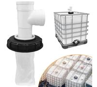 Couvercle avec filtre – Couvercle pour réservoir d'eau de pluie – DN150–165 mm – Filtre en nylon lavable – Plastique