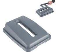 HENDI Couvercle avec ouverture rectangulaire, pour HENDI 691137 Poubelle 60L, 450x330x(H)100mm, gris, polypropylène