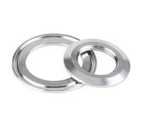 Couvercle aveugle à trois pinces, 19mm-102mm, embout avec trou Central, sanitaire, en acier inoxydable SS304, ouverture rapide, raccord de tuyau à disque aveugle(Black,63mm ferrule 77.5)