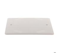 Couvercle carré 100x100mm + vis - Blanc - Zenitech
