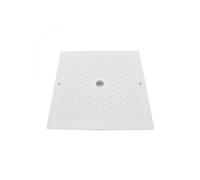 Couvercle carré pour skimmer de piscine - 25.5 x 25.5 cm - Blanc - SPX1082E -