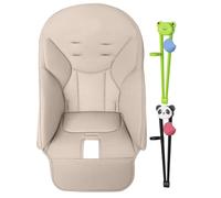 Couvercle Chaise Haute Bébé | Coussin Assise PU Avec 2 Paires Baguettes Apprentissage, 83x40cm | Protecteur Chaise Repas Respirant Pour Baoneo & Jan | Siège Bébé Confortable Amovible