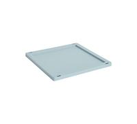 HAY Colour Crate Square/Cube lock plastic medium Dusty blue