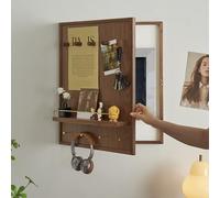 Couvercle compteur tableau bois couvre, Cache Boîte de Fusibles, Facile à Ouvrir Et à Fermer, Cache-boîte de Distribution Dissimulant Idéal pour Votre Maison(50 * 60cm/19.7 * 23.6in)