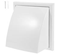 Couvercle D'aération Carré pour Climatiseur, Plastique Blanc, Ventilation | Grille Murale, Capot de Conduit, Usage Bureau et Maison, Barrière Protectrice, Flux D'air