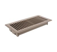 Couvercle D'aération de Sol Métallique 4x10 Pouces, Marcheable | Grille à Lames Inclinées, Surface Affleurante et Bords Lisses, Pose Modulaire à Encliqueter, Maison et Zones Fréquentées