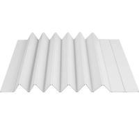 Couvercle de baignoire - Planche de couverture pliable - PVC - Résistant à la rouille - Dimensions 160 × 70 × 0,65 cm - Charge maximale 5 kg - Rectangulaire - Gris clair