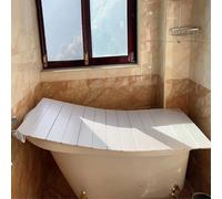 Couvercle de Baignoire Pliable, imperméable et Anti-poussière, Plateau de Bain réglable de 150 à 180 cm, étagère de Baignoire pour Spa à Domicile, idéal pour Une expérience de Bain relaxante
