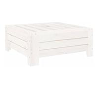 Couvercle de Base de Parasol - VIDAXL - Bois de Pin Massif - Blanc - 63,5x63,5x26 cm - Décoratif