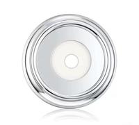 Couvercle de bec de baignoire, plaque de garniture en acier inoxydable pour robinet de baignoire avec joint en mousse, panneau de rénovation de salle de bain