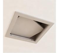 Couvercle de boîte à fusibles et panneau d'accès personnalisable en aluminium - Porte de plafond grise de 14x14in / 350 x 350 mm pour salle de bain et utilisation électrique extérieure avec vis