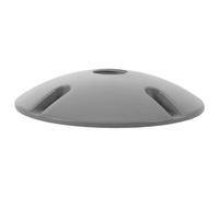 Couvercle de Boîte de Jonction pour Éclairage de Porche Rond, 1 Trou | Aluminium Argenté, 11x11x2,5cm, Diamètre 1/2 Pouce, pour Installations Extérieures