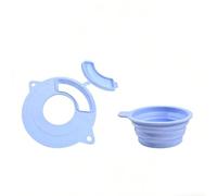 Couvercle de bol en silicone conçu pour les bols mélangeurs en acier inoxydable de 23 cm de diamètre, utilisés dans les batteurs sur socle à tête inclinable (bleu)