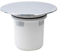 Couvercle de Bonde de Douche Chromé, 121 mm, Couvercle de bonde de Douche en Plastique chromé avec Panier,mmAccessoires de Salle de Douche - Couvercle de vidange avec Panier