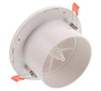 Couvercle de Bouche D’aération Ronde avec Panneau Réglable | ABS Blanc, Diamètre de Perçage 100 à 120mm, Grille Amovible à Clips Ressort, Pose Rapide