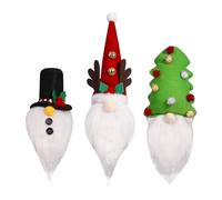 Couvercle De Bouteille De Vin De Noël Couvercle Protecteur Réutilisable | 3 Pièces Décor De Noël Pour Vin Pour Cuisine Maison Fête Bière Whisky Verre Anniversaire