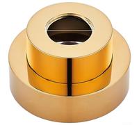 Couvercle de bride de douche en laiton massif 6 points réglables 23-40 mm | Hauteur réglable, ajustement sans couture, cache les filetages de tuyau, installation sans outil, pour un cuivre durable