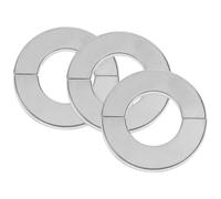 Couvercle de Bride Murale en Acier Inoxydable, Lot de 3, Argenté
