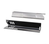 Couvercle de Brûleur Argenté 4pcs pour Réparation BBQ | Acier inoxydable pour robuste, cuisson uniforme, protège les brûleurs, pour facile à installer, universel