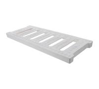 Couvercle de Caniveau 20x8 Pouces en Résine Noire pour Drainage | Grille Antidérapante, Évacuation des Eaux, Bords Ajustés, Résiste au Passage des Véhicules, Rampes de Garage