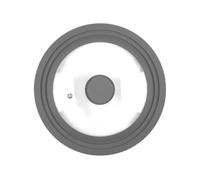 Couvercle De Casserole Rond Universel, Bord En Silicone, Couvercle En Verre Trempé, Couvercle De Poêle, Couvercle De Remplacement Résistant À La Chaleur(Grey-24-26-28cm)