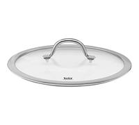 Couvercle de casserole Silit Passion 24 cm, couvercle de poêle, couvercle en verre avec poignée en métal, verre résistant à la chaleur, passe au lave-vaisselle