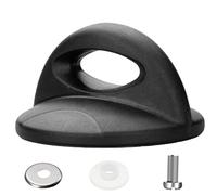 Couvercle de casserole universel noir de 6,3 cm, résistant à la chaleur, poignée de maintien en plastique, poignée de poignée circulaire