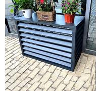 Couvercle de climatisation extérieur en aluminium, protection de l'unité de climatisation, bouclier de pompe à chaleur, protection contre les intempéries, boîtier antivol Sn, housse extérieure pour