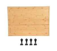 Couvercle de cuisinière, Couvercle de cuisinière multifonctionnel, Couvercle de cuisinière Planche à découper, Couleur bois