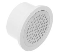 Couvercle de Drain de Plancher Rond Blanc Anti-obstruction | Pvc et Acier Inoxydable, Débit D’eau, Bloque les Débris, Garde les Surfaces Sèches